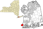 Nassau County New York incorporated and unincorporated areas Inwood highlighted